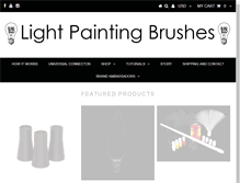 Tablet Screenshot of lightpaintingbrushes.com